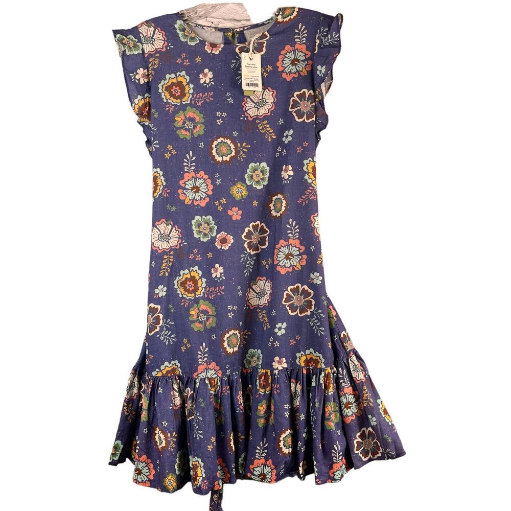 Marine Layer Laney Mini Dress Marlin Ruffle Small
